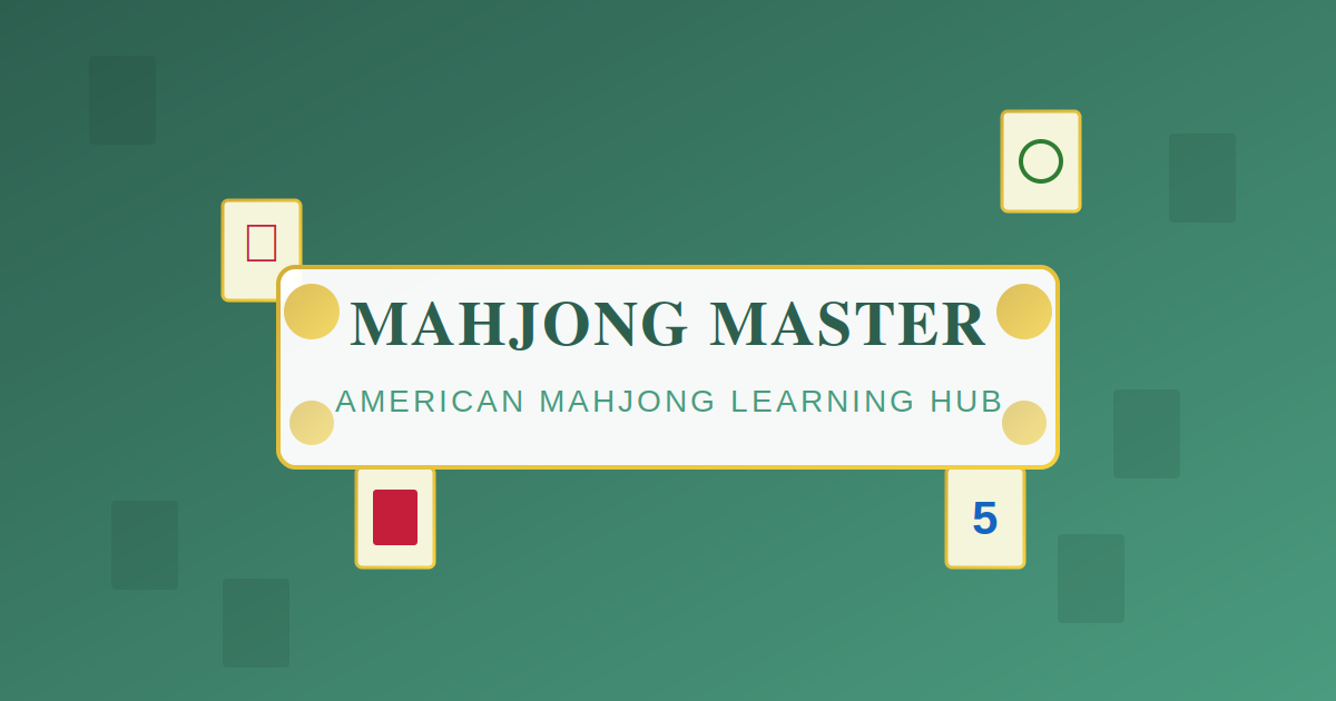 Mahjong Master - American Mahjong Learning Hub